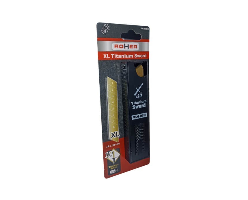 Cuchillas 18mm Titanio (Pack 10) de Alta Durabilidad | Fort Fenix